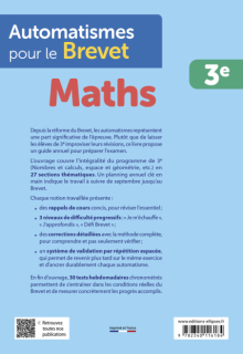 Automatismes pour le Brevet - Maths 3e