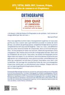 Orthographe : 200 quiz et exercices pour (re)partir de zéro et maîtriser enfin les bases