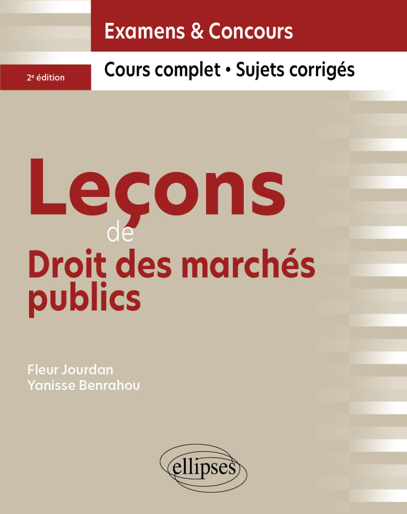 Leçons de Droit des marchés publics - 2e édition