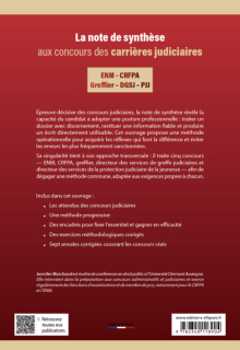 La note de synthèse aux concours des carrières judiciaires