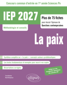Concours commun IEP 2027. Plus de 75 fiches pour réussir l'épreuve de questions contemporaines