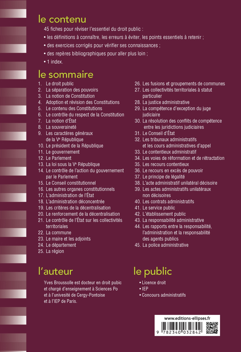 Fiches Dintroduction Au Droit Public Droit Editions - 