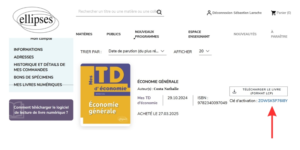 Clé d'activation